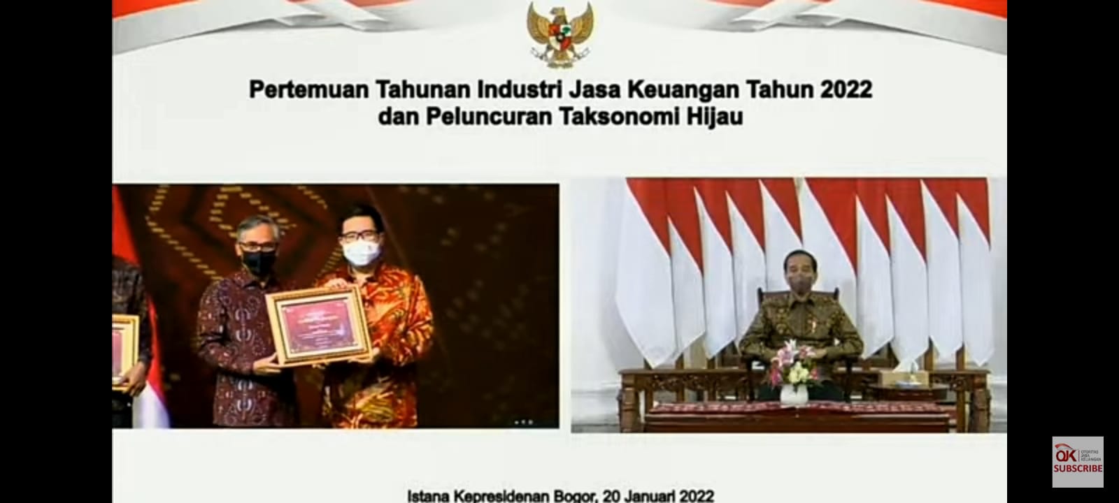 Wagub Kalteng H. Edy Pratowo Hadiri Pertemuan Tahunan Industri Jasa Keuangan Tahun 2022 Secara Virtual
