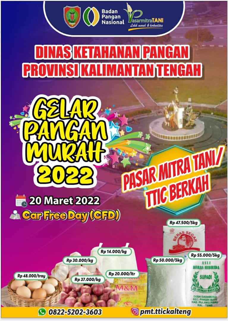 Pemprov. Kalteng Gelar Pangan Murah Di Area CFD
