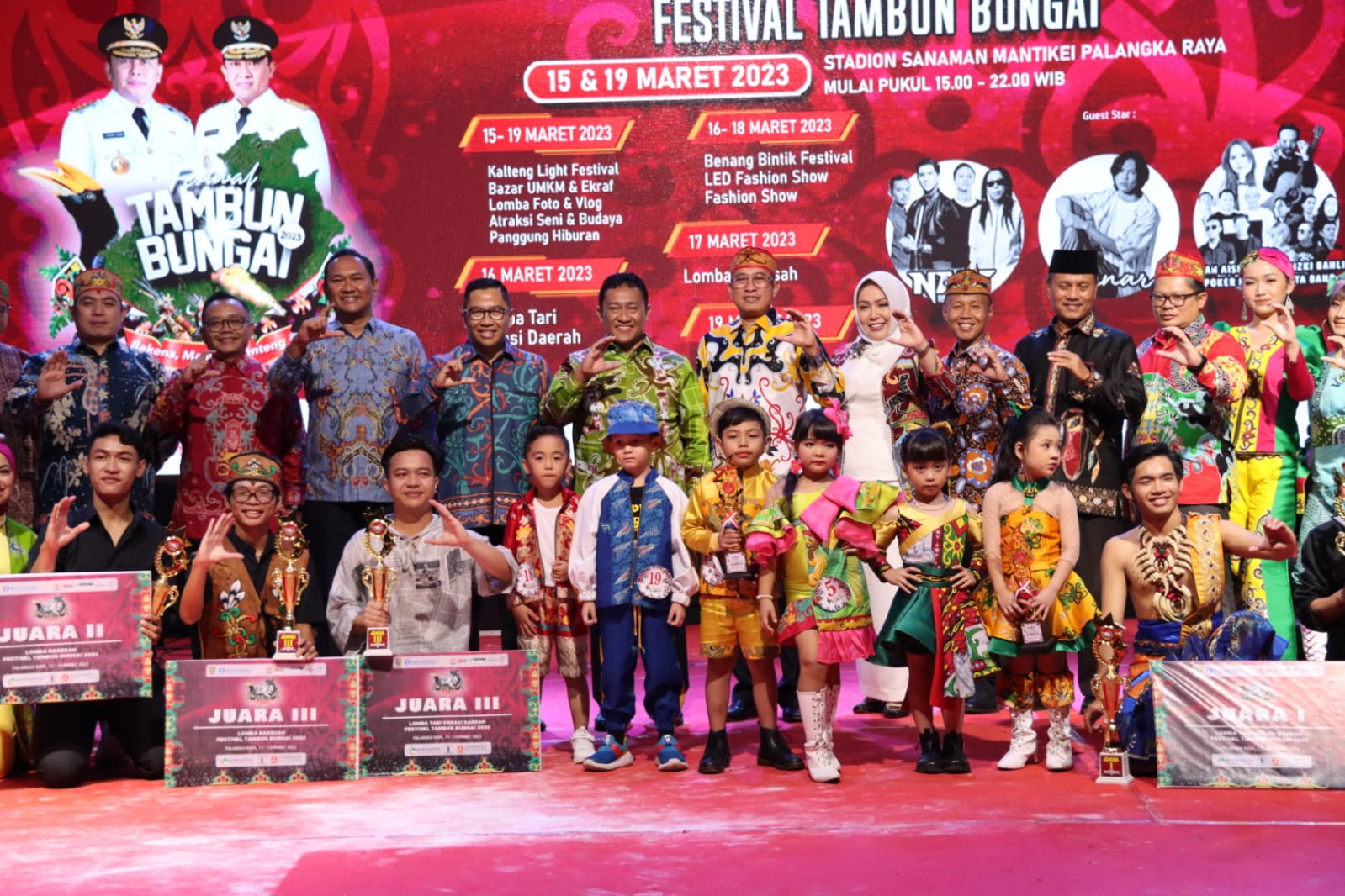 Wagub Kalteng Tutup Kegiatan Festival Tambun Bungai Tahun 2023