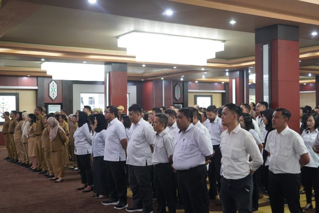 Plt. Sekda Prov. Kalteng Leonard S. Ampung Sosialisasi Visi Misi Gubernur Kalteng Agustiar Sabran Serta Program Prioritas Pembangunan Daerah