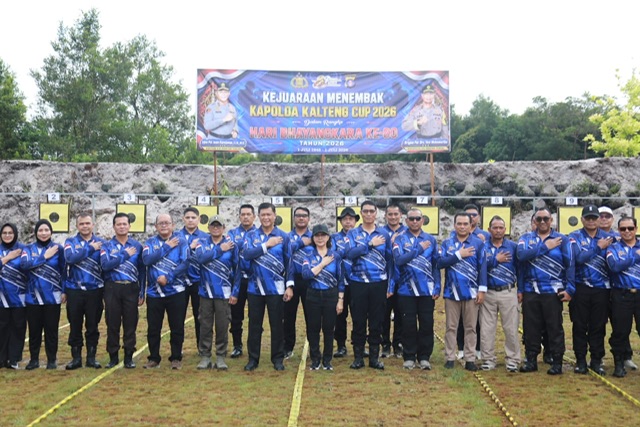 Hari Bhayangkara ke-80, Pemprov Kalteng Apresiasi Ajang Menembak dan Lomba Sumpit sebagai Wadah Kebersamaan