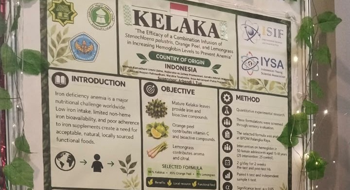 Marzhia Tesalonika Raih Medali Perak ISIF 2026 melalui Inovasi Penelitian Berbasis Tanaman Lokal