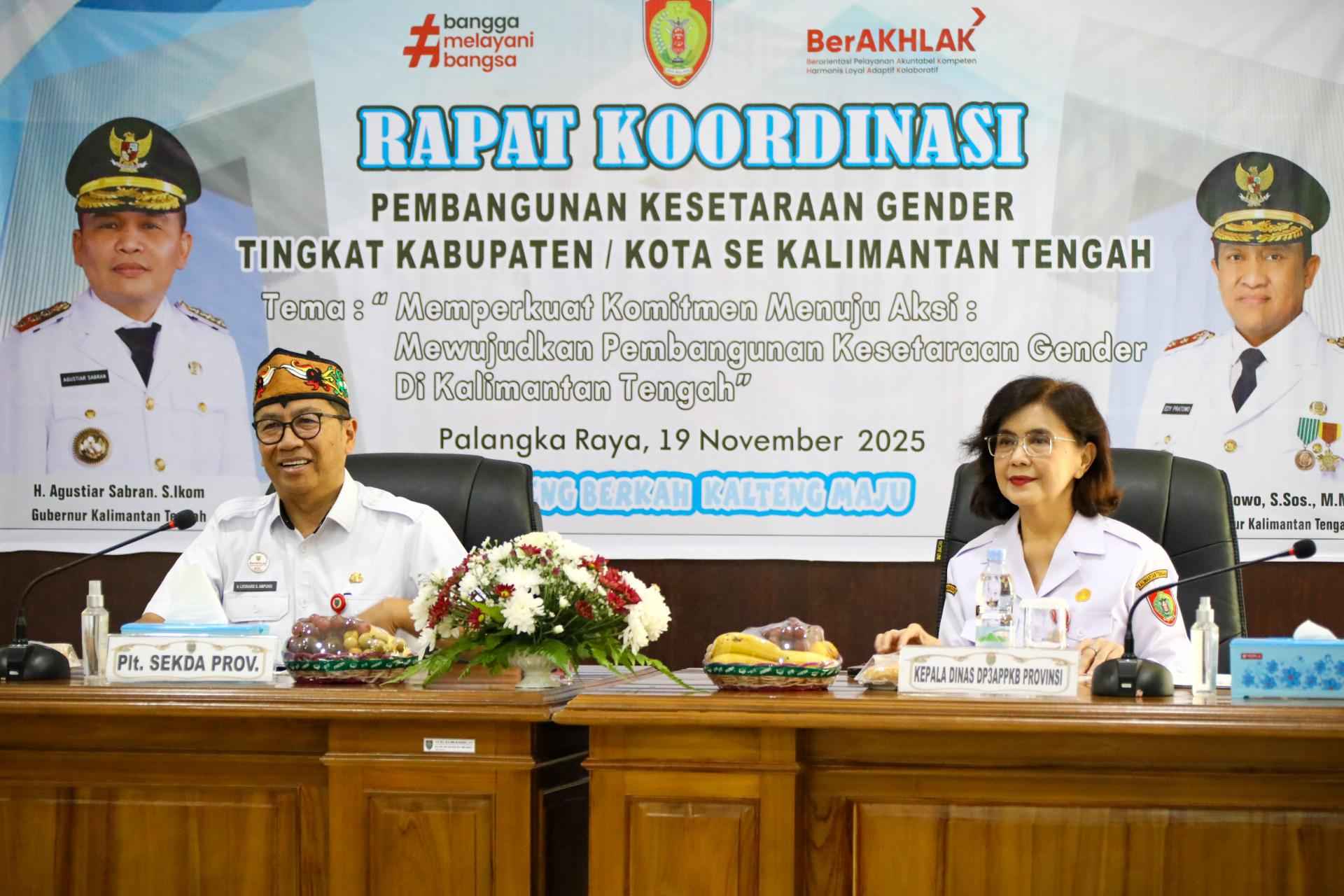 Plt. Sekda Prov. Kalteng Leonard S. Ampung Soroti Pentingnya Penguatan Kelembagaan Pelaksana PUG