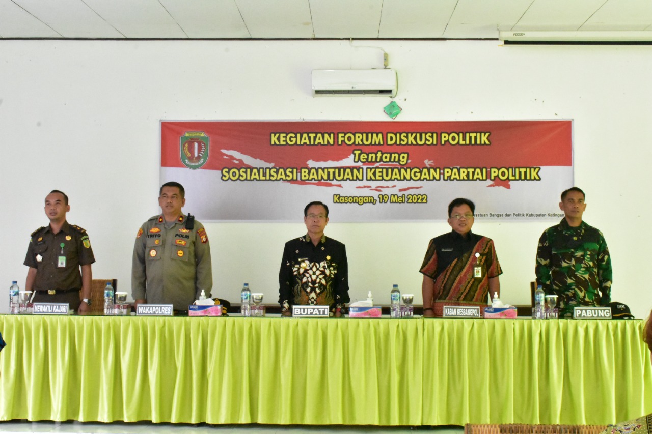 Sosialisasi Bantuan Keuangan Partai Politik Kab. Katingan Tahun 2022