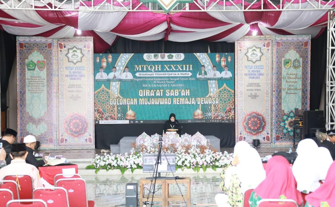 Babak final MTQH ke-XXXIII Jadi Tahap Penentuan Peserta Terbaik yang Akan Wakili Kalteng Pada MTQH Tingkat Nasional