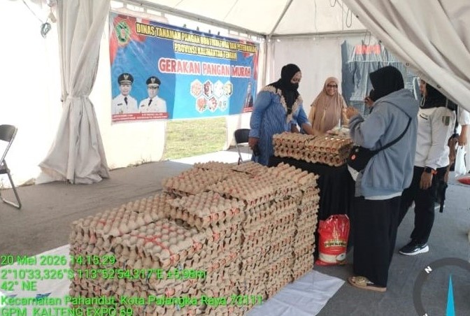 Gerakan Pangan Murah di Stand Dinas TPHP Jadi Daya Tarik Kalteng Expo 2026