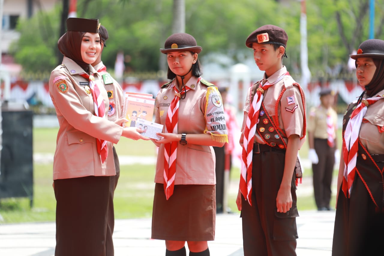 Gubernur Kalteng Agustiar Sabran Pimpin Upacara Peringatan Hari Pramuka ke-64 Tingkat Provinsi Kalteng