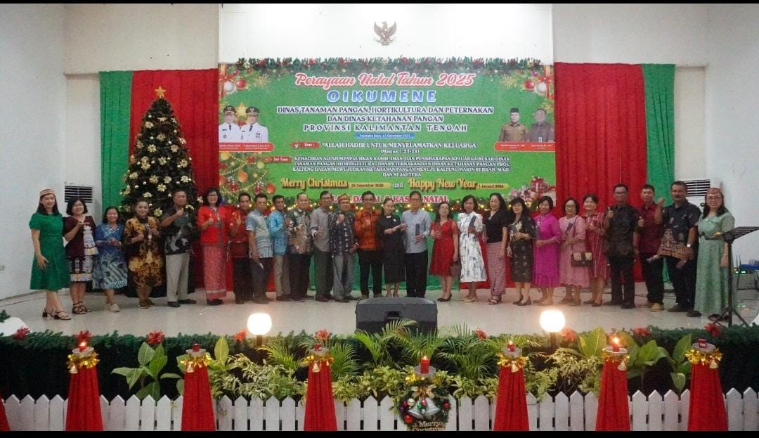 Dinas TPHP Prov. Kalteng Laksanakan Ibadah dan Perayaan Natal Oikumene