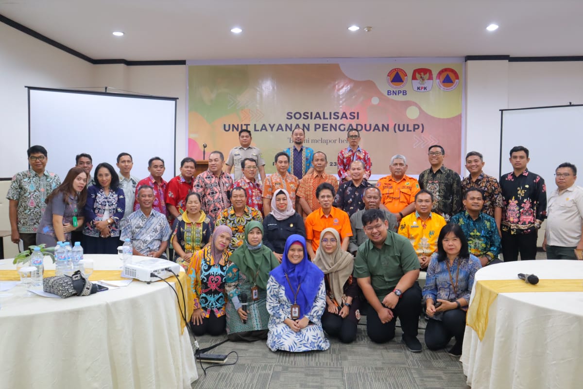 BNPB Pusat Gelar Sosialisasi Unit Layanan Pengaduan (ULP) Provinsi Kalimantan Tengah