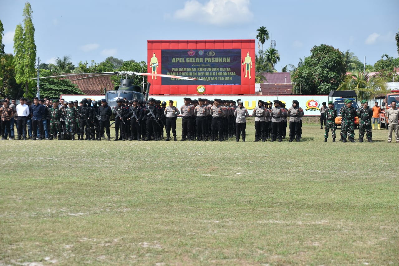 Wagub Edy Pratowo Hadiri Apel Gelar Pasukan Dalam Rangka Pengamanan Kunjungan Kerja Wakil Presiden RI