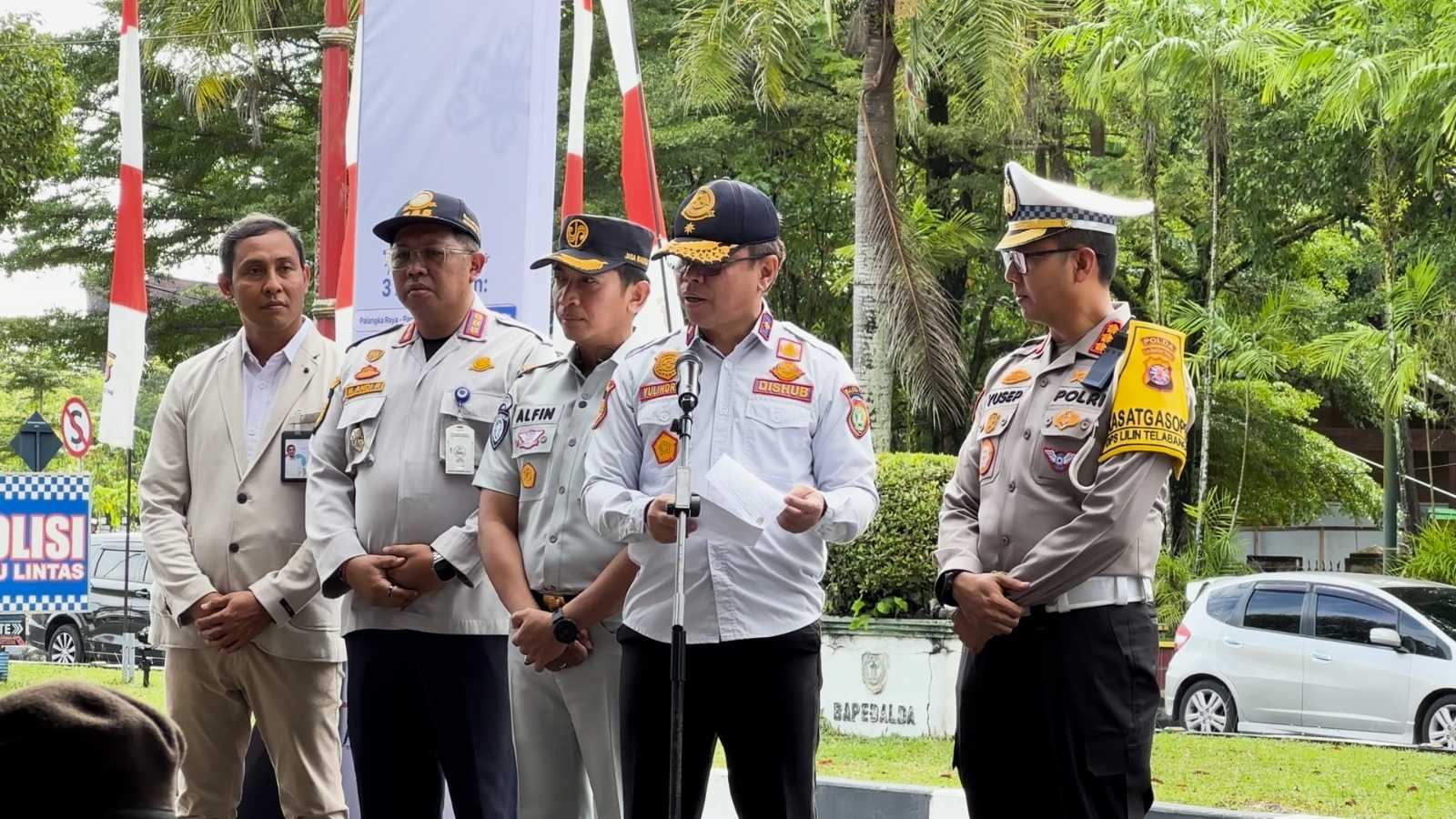 Pemprov Kalteng Melepas Program Angkutan Bus Gratis Natal 2025 dan Tahun Baru 2026