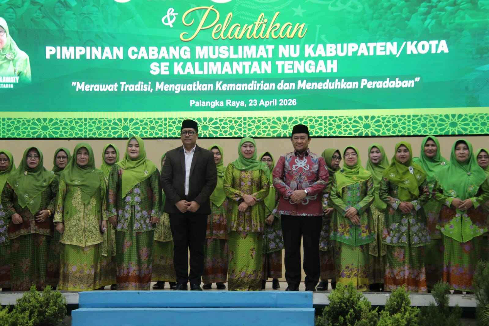 Wagub Kalteng, Edy Pratowo, Ikuti Harlah ke-80 Muslimat NU yang Dirangkai Halal Bihalal
