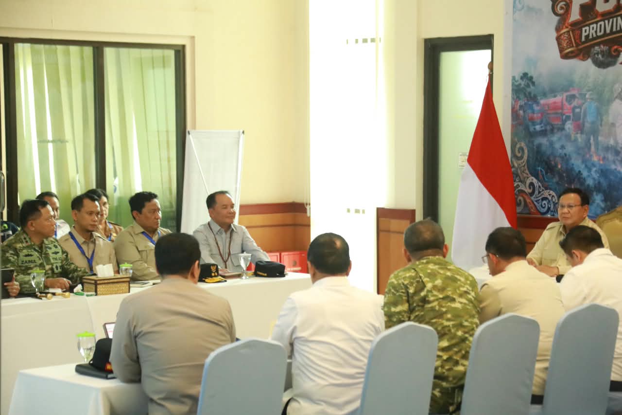 Gubernur Agustiar Sabran Hadiri Rakor Penanganan Darurat Karhutla yang Dipimpin Presiden Prabowo Subianto