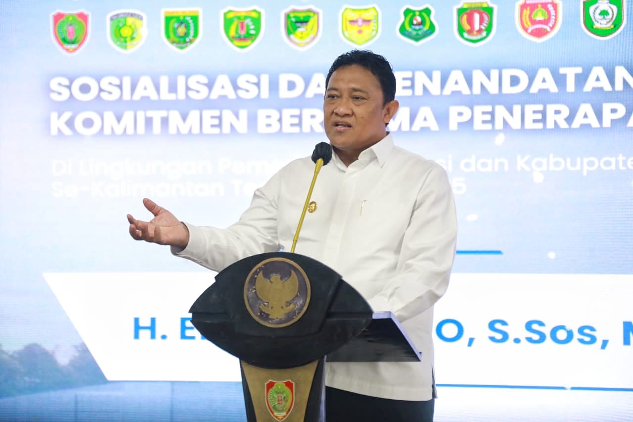 Wagub Kalteng Edy Pratowo Buka Sosialisasi dan Penandatanganan Komitmen Bersama Penerapan ASN Corpu di Lingkungan Pemprov dan Kabupaten/Kota se-Kalteng