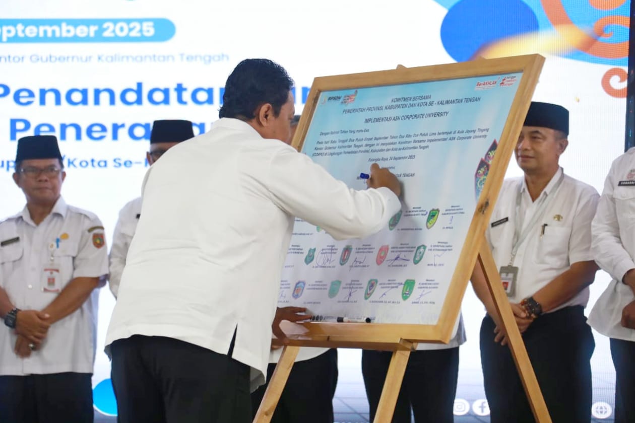 Wagub Kalteng Edy Pratowo Buka Sosialisasi dan Penandatanganan Komitmen Bersama Penerapan ASN Corpu di Lingkungan Pemprov dan Kabupaten/Kota se-Kalteng