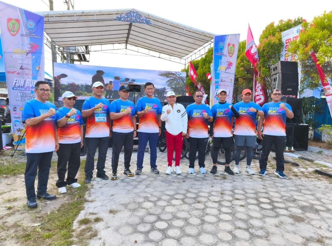 Gubernur Kalteng Agustiar Sabran Melepas Peserta BNN Run Volume 2