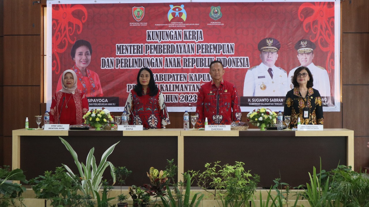 Menteri PPPA RI Kunjungan Kerja ke Kabupaten Kapuas