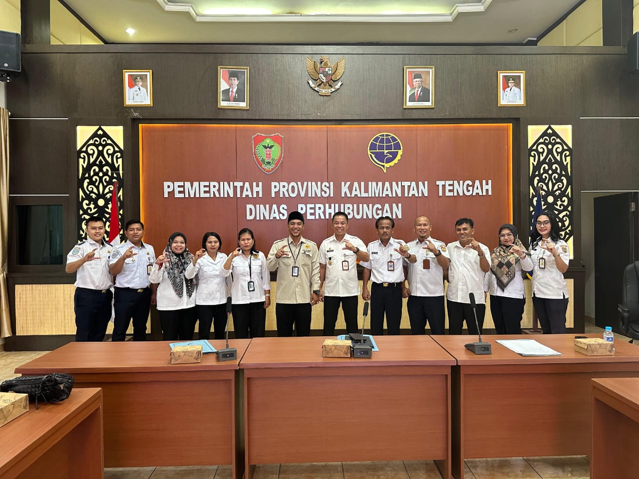 Ketua Komisi Informasi Beserta Rombongan Kunjungi Dinas Perhubungan Provinsi Kalteng