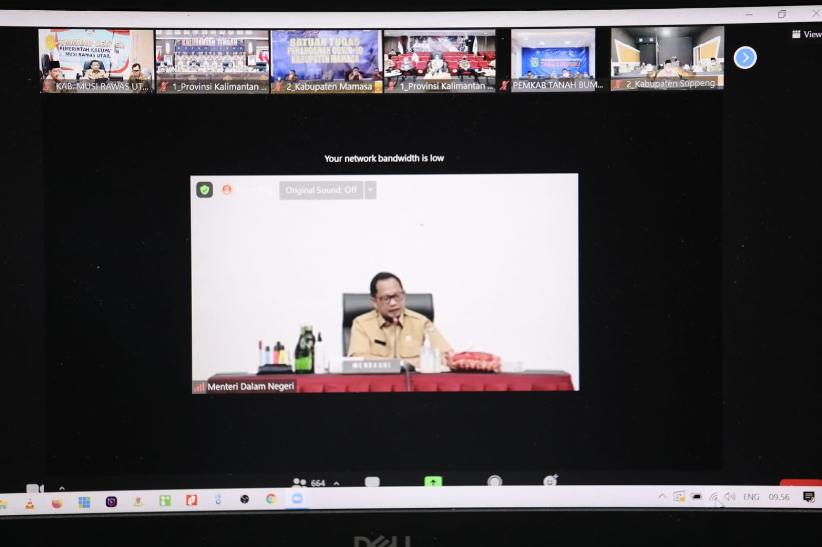 Di Pimpin Mendagri, Pemprov Kalteng Hadiri Rakor Evaluasi Penyerapan Anggaran Daerah