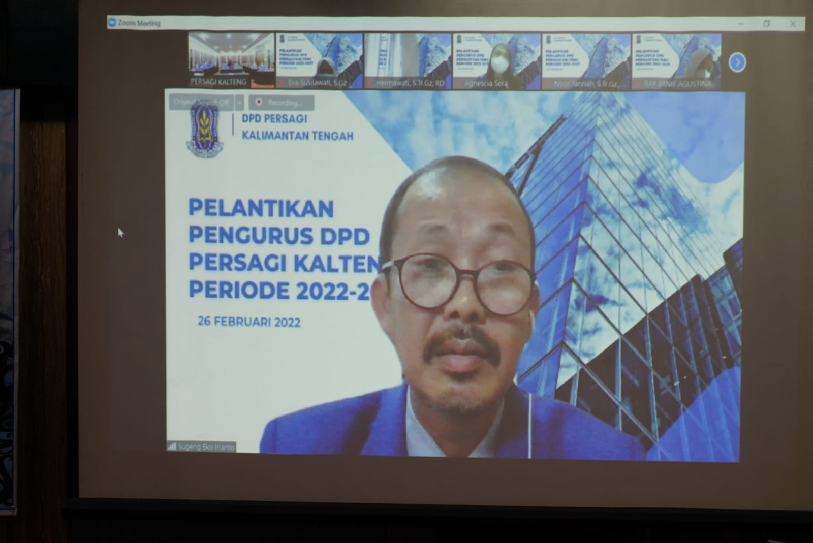 Pengurus DPD PERSAGI Kalteng Periode 2022-2027 Resmi Dilantik Oleh Sekjen DPP PERSAGI