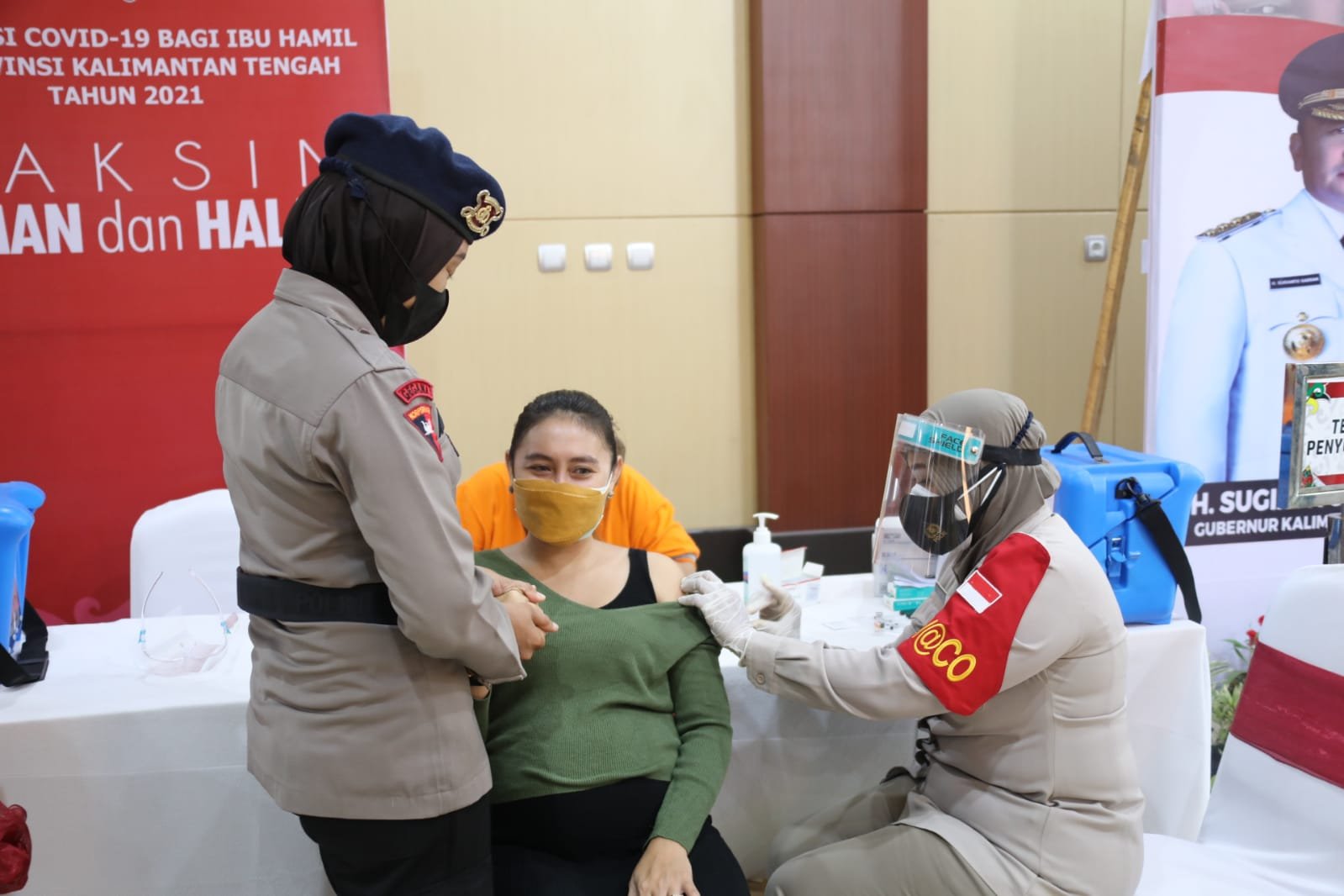 Pemprov Kalteng Lakukan Pencanangan Vaksinasi Covid-19 Serentak Bagi Ibu Hamil