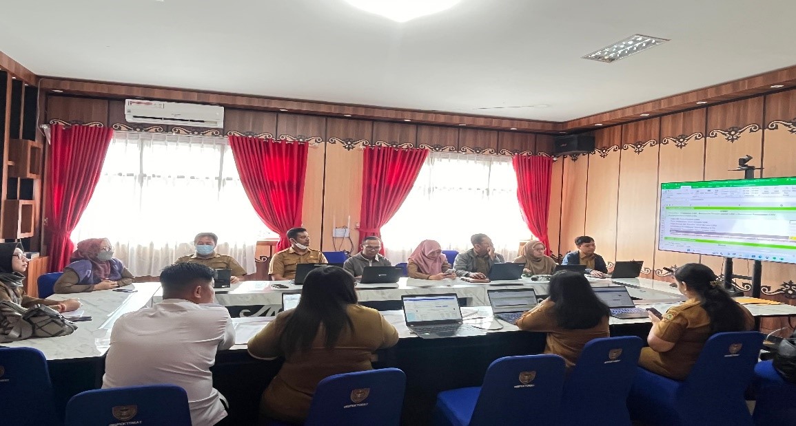 Tim Reviu Laporan Keuangan Pemerintah Daerah (LKPD) Laksanakan Paparan PA Bersama Tim Penyusunan LKPD dari BKAD Prov. Kalteng
