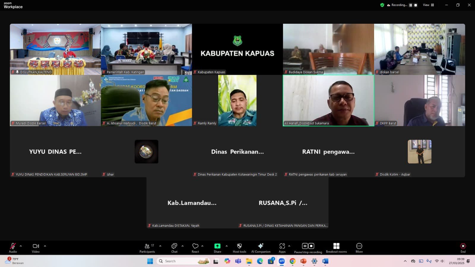 Dislutkan Prov. Kalteng Gelar Rakor Dalam Rangka Dukung Program MBG