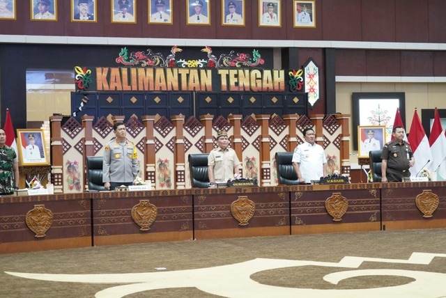 Gubernur Kalteng Agustiar Sabran Pimpin Rakor Pemerintah Daerah dan Forkopimda Dalam Rangka Menjelang Hari Raya Idul Fitri 1446 H/ 2025 M