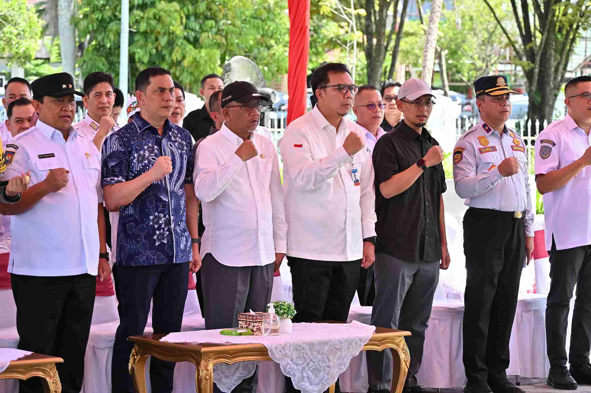 Kadishub Prov. Kalteng Yulindra Dedy Hadir Pada Acara Pelepasan Angkutan Mudik Gratis Idulfitri 1446 H / 2025