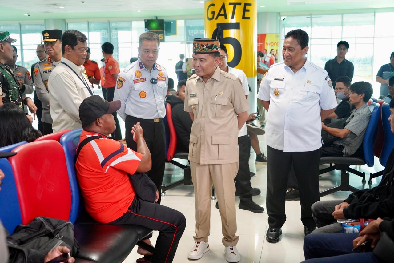 Gubernur Kalteng Agustiar Sabran Memastikan Kelancaran Arus Mudik