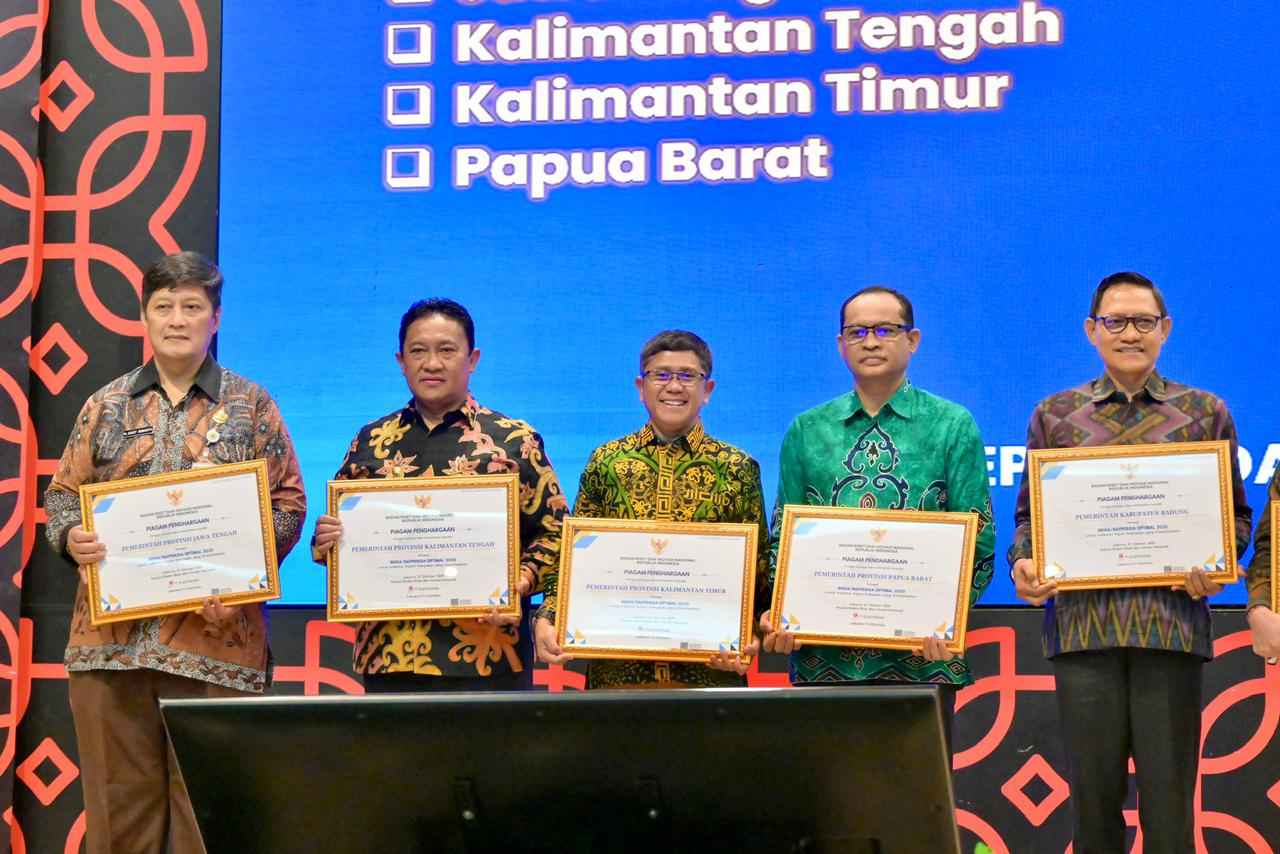 BRIN Menganugerahkan Apresiasi BRIDA/BAPPERIDA Optimal 2025, Pemprov Kalteng Menorehkan Prestasi di Tingkat Nasional