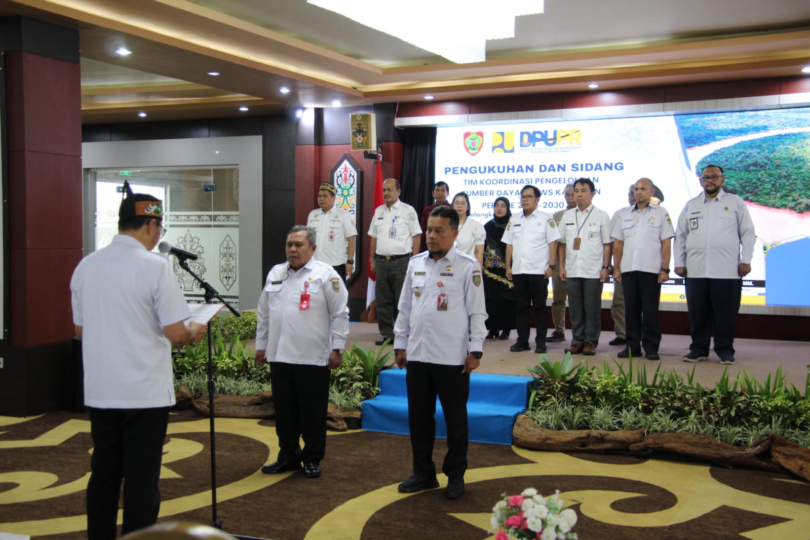 Gubernur Kalteng Agustiar Sabran Kukuhkan TKPSDA Wilayah Sungai Kahayan Prov. Kalteng