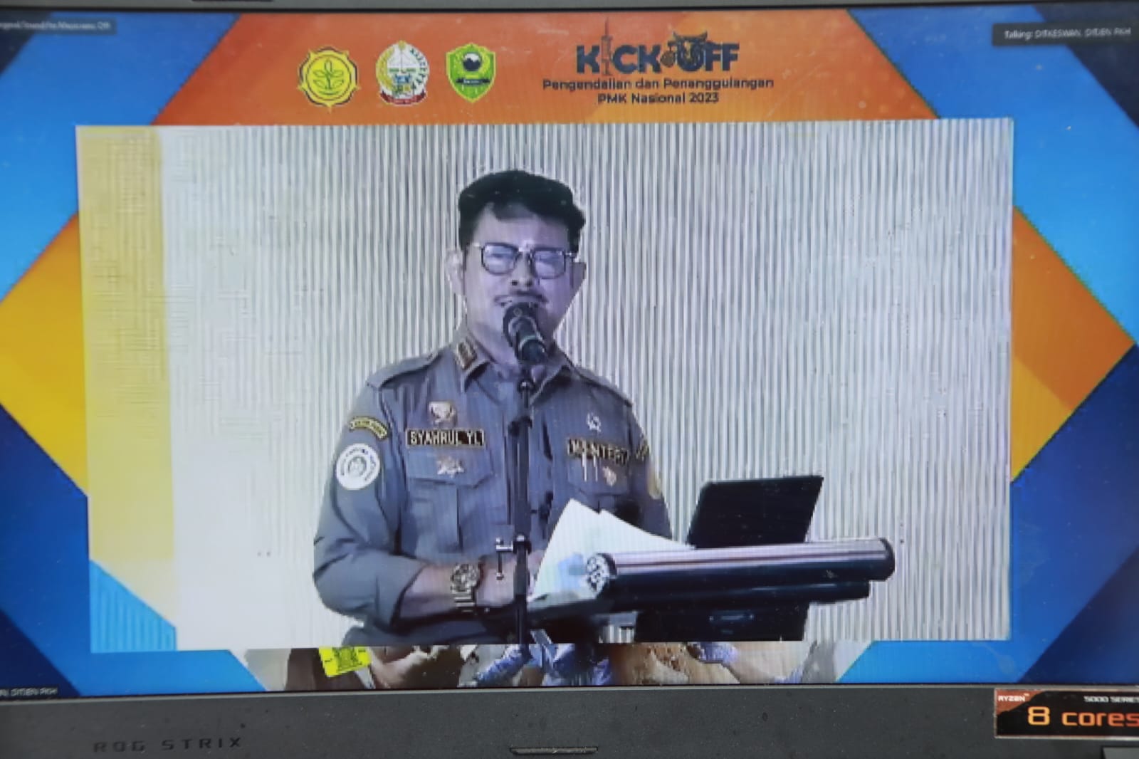 Wagub Kalteng Hadiri Kick Off Pengendalian Dan Penanggulangan PMK Nasional Tahun 2023