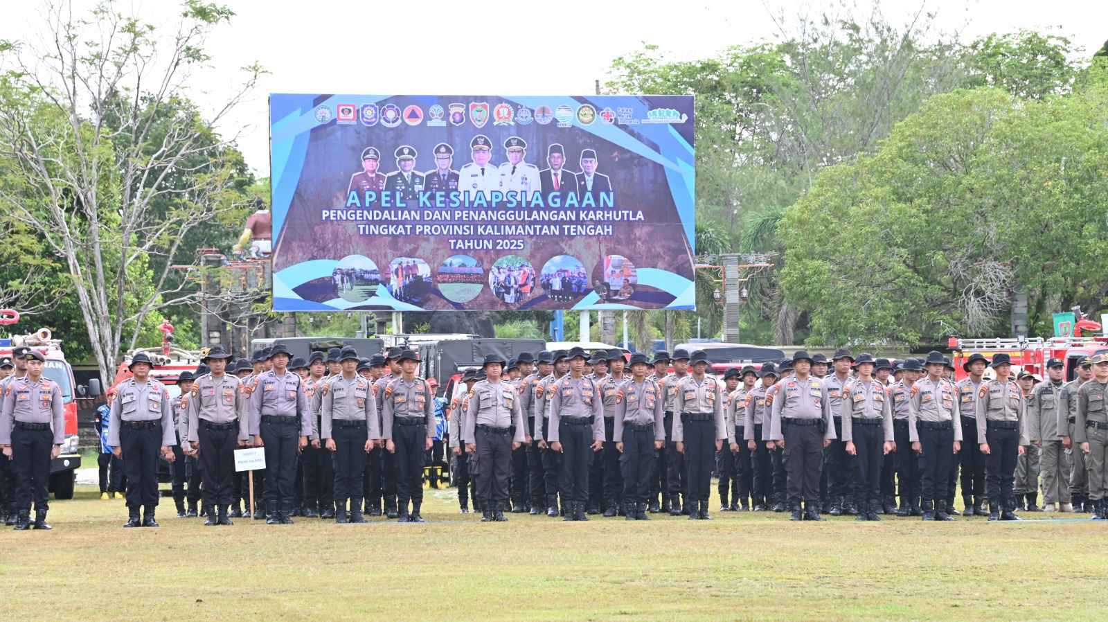 Gubernur Kalteng Agustiar Sabran Pimpin Apel Kesiapsiagaan Pengendalian dan Penanggulangan Karhutla Tingkat Provinsi Kalteng