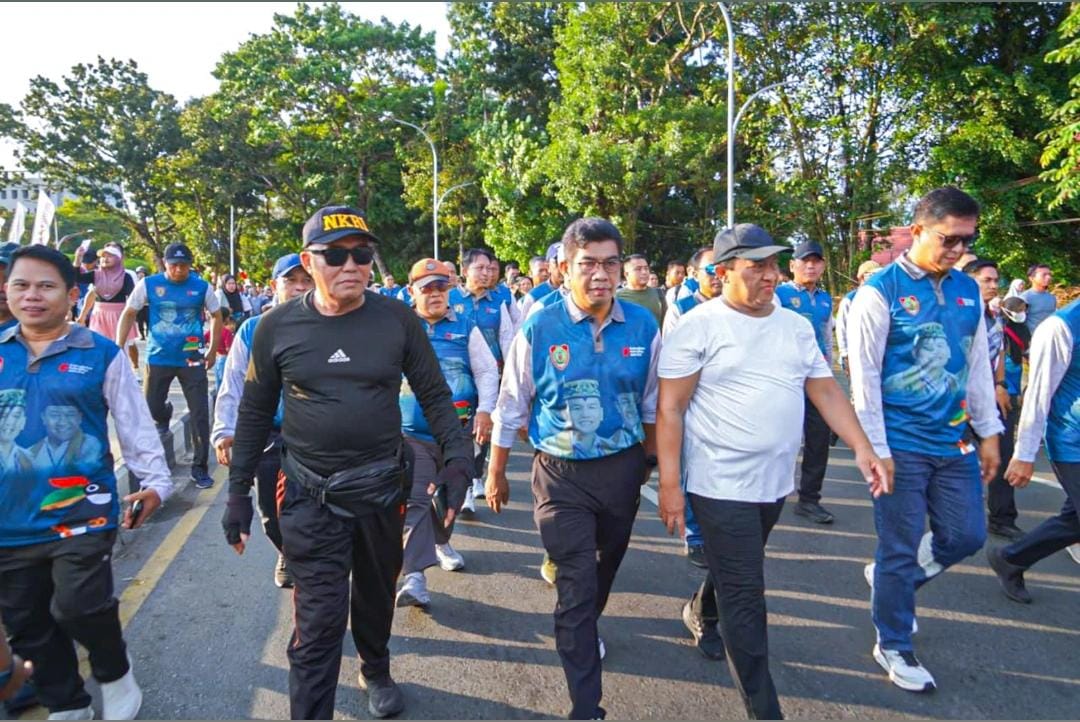 Peluncuran Turnamen Olahraga Gubernur Cup, Wagub Kalteng Edy Pratowo Lepas Jalan Sehat