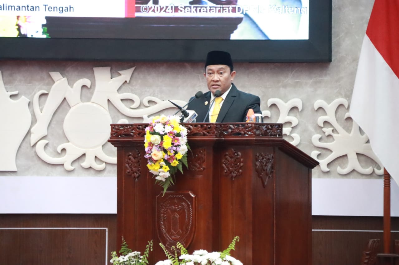 Wagub Edy Pratowo Hadiri Rapat Paripurna DPRD Provinsi Dalam Rangka Pengucapan Sumpah/Janji Anggota DPRD Provinsi Kalteng Masa Jabatan Tahun 2024-2029