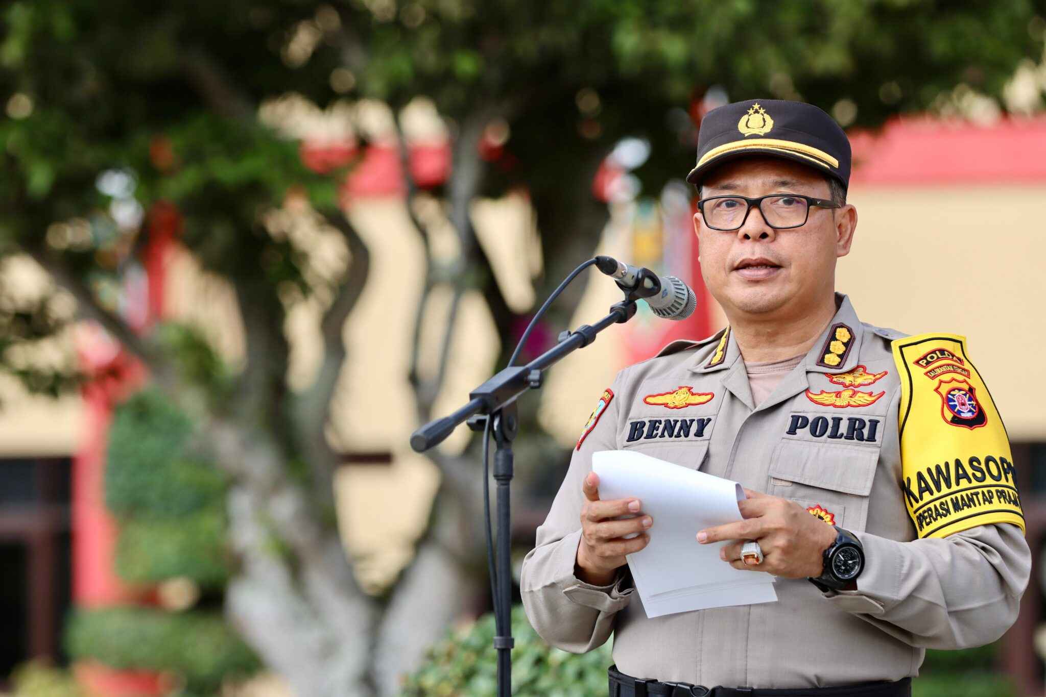 Satpol PP Prov. Kalteng Ikuti Apel Gelar Pasukan Operasi Mantap Praja Telabang 2024