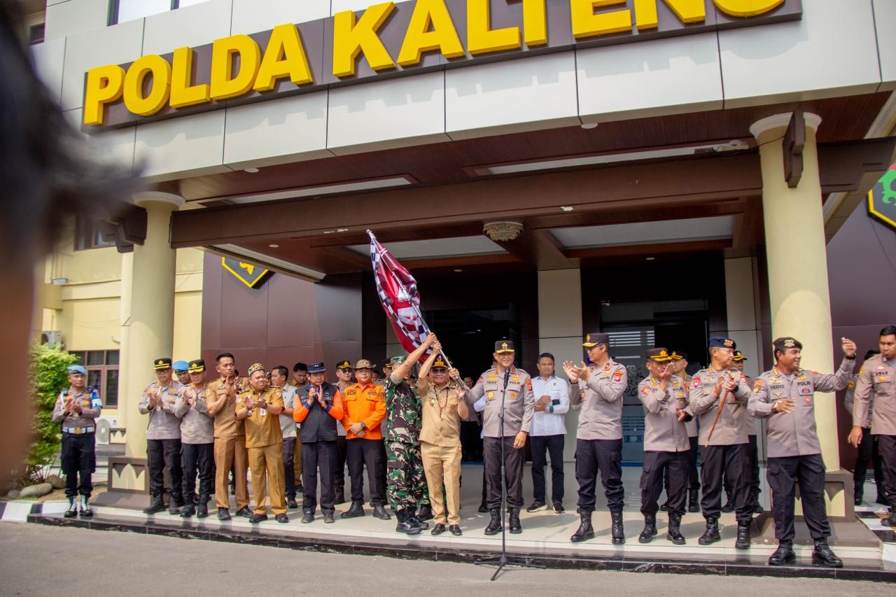 Perkuat Penanganan Karhutla, Pemprov Kalteng Bersama TNI-Polri Gelar Konferensi Pers