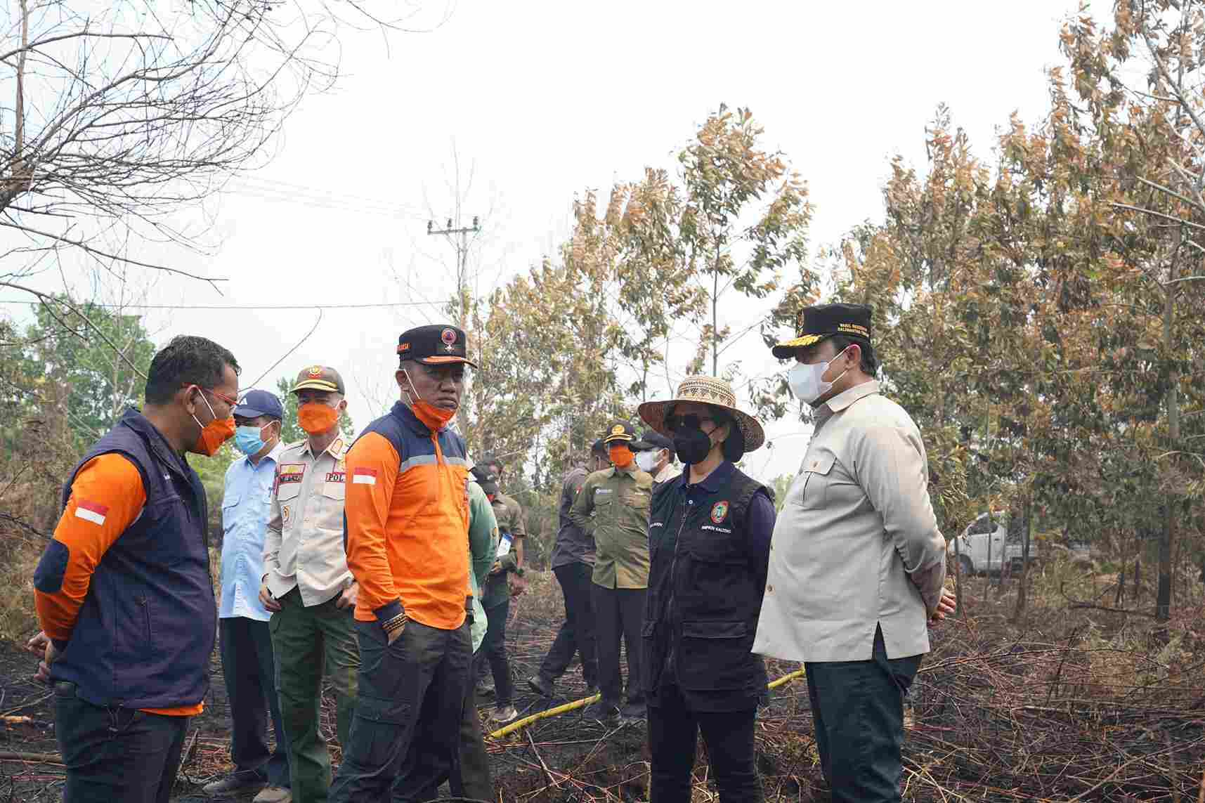 Wagub Edy Pratowo Bersama Jajaran Pemprov Kalteng Pantau Penanganan Karhutla