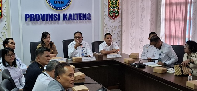 Plt. Kepala BNN Kalteng Pimpin Rapat Forum Komunikasi P4GN