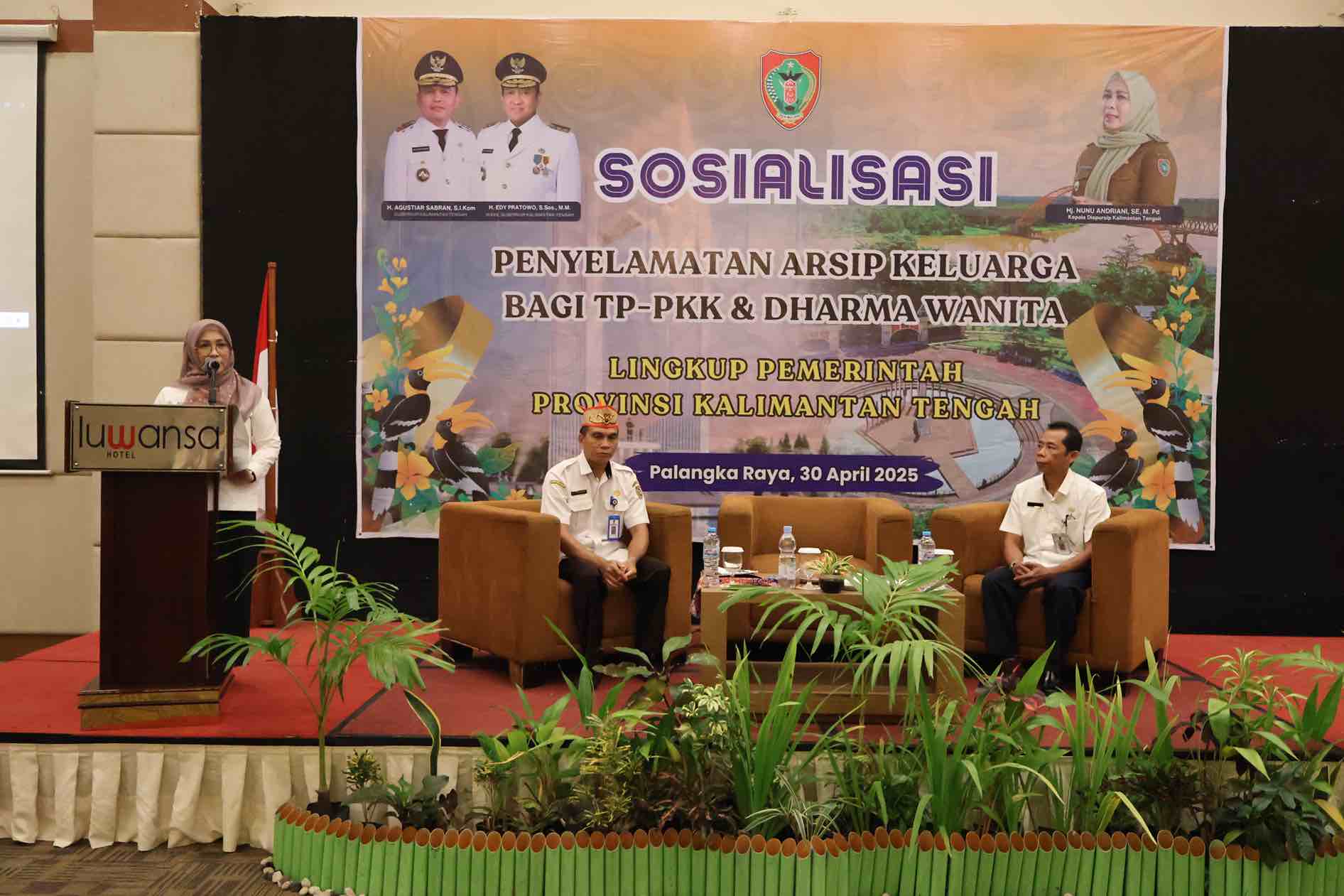 Kadispursip Prov. Kalteng Nunu Andriani : Arsip yang Tercipta dan Tersimpan di Lingkungan Keluarga Perlu Dikelola Secara Sistematis