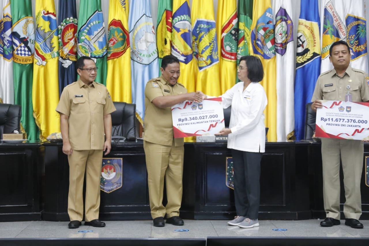 Wagub Kalteng Edy Pratowo Hadiri Rakor Pengendalian Inflasi Sekaligus Penyerahan Insentif Fiskal Kinerja Pengendalian Inflasi Daerah Periode I