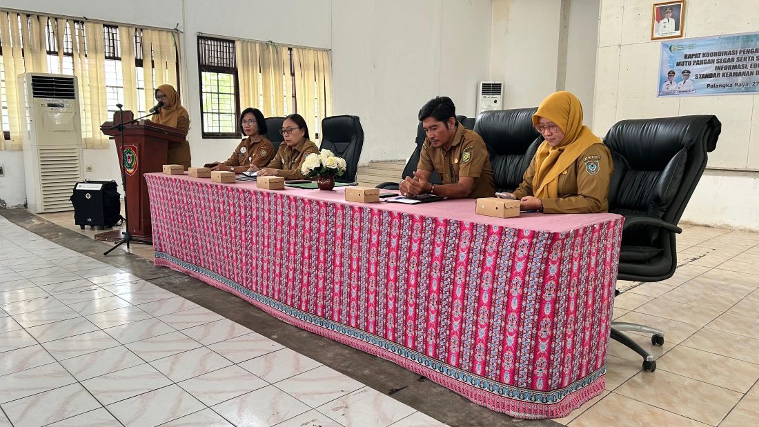 Dinas Ketahanan Pangan Kalteng Gelar Rakor Pengawasan Keamanan Pangan