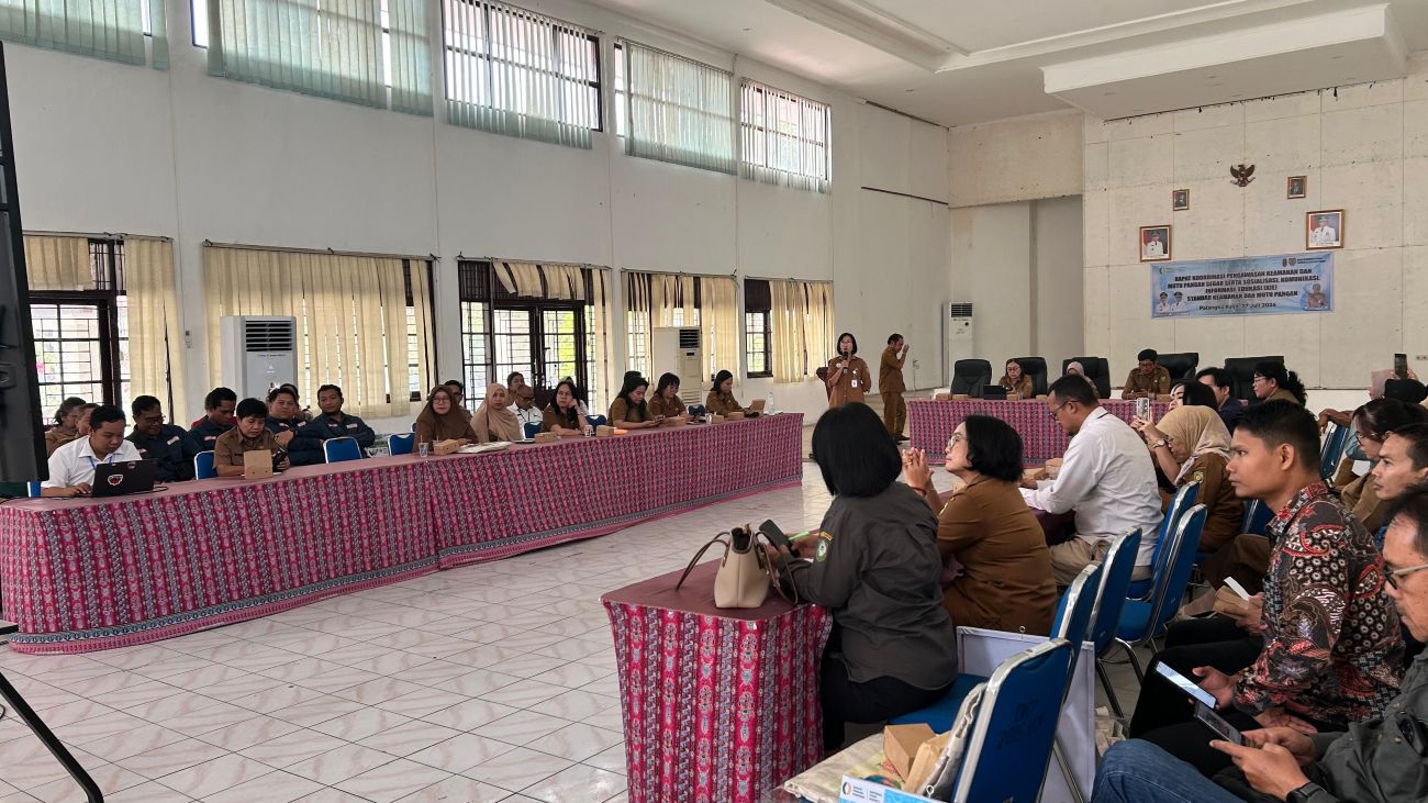 Dinas Ketahanan Pangan Kalteng Gelar Rakor Pengawasan Keamanan Pangan