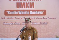 Plt Sekda Kalteng Leonard S. Ampung Resmikan Kantin Wanita Berdaya