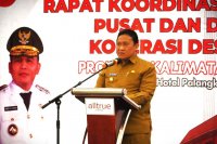 Wagub Kalteng Edy Pratowo Buka Rakorda Pusat dan Daerah Koperasi Desa/Kelurahan Merah Putih Kalteng