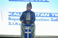Gubernur Kalteng Agustiar Sabran Hadiri Pelantikan BPC GMKI Palangka Raya Masa Bakti 2025–2027
