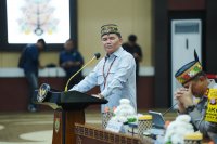 Gubernur Kalteng Agustiar Sabran dan Kepala BNPB Suharyanto Pimpin Rakor Kesiapsiagaan Karhutla
